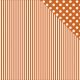 KSC Cardstock - Back to Basic Orange Stripe