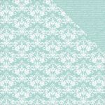 KSC Cardstock - Back to Basic Seabreeze Damask