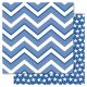 RRI Cardstock - Bella! Fusion Blue Chevron