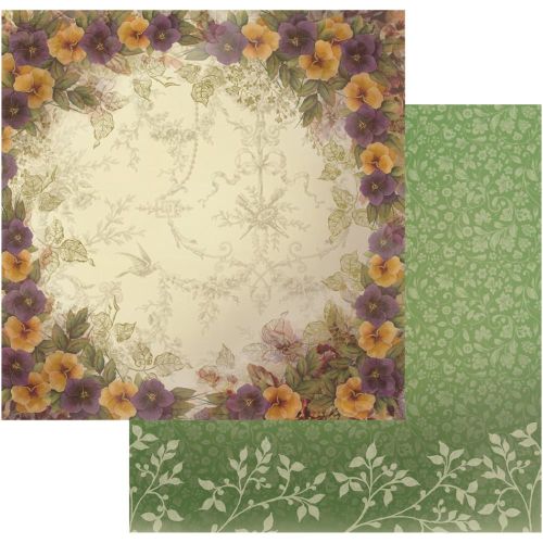 COC Cardstock - Hearts Ease Pansy Bouquet