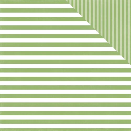 ECP Cardstock -  Girl Dots/Stripes Garden Green