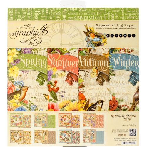 G45 Paper Pad 8 x 8 - Seasons