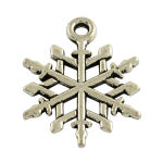 SRH Charm 5 Stück - Snowflake/Schneeflocke Antique...