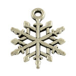 SRH Charm 5 Stück - Snowflake/Schneeflocke Antique...