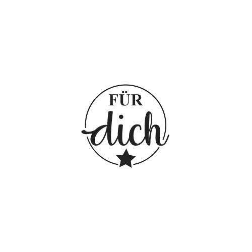 RYH Holzstempel rund - Für Dich