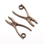 SRH Charm 5 Stück - Zange/Pliers Antique Bronze