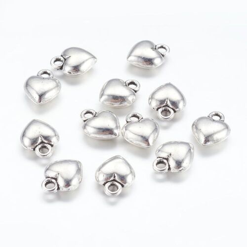SRH Charm 5 Stück - Herz/Heart Antique Silver