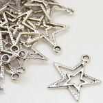 SRH Charm 5 Stück - Star/Stern Antique Silver