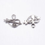 SRH Charm 5 Stück - Herz mit Cupid/Heart Antique Silver