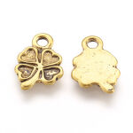 SRH Charm 5 Stück - Kleeblatt/Clover Antique Gold