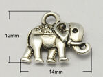 SRH Charm 5 Stück - Elefant Antique Silber