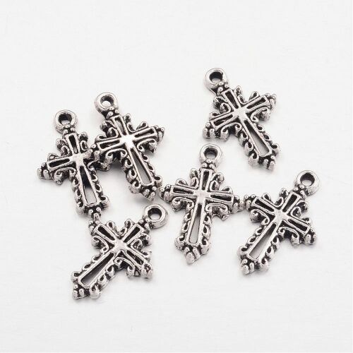 SRH Charm 5 Stück - Kreuz Antique Silver