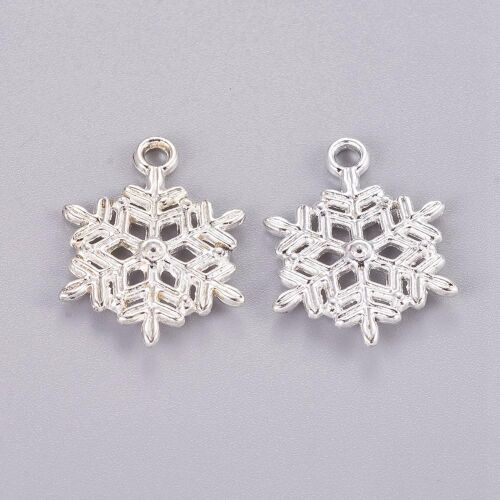 SRH Charm 5 Stück - Schneeflocke/Snowflake Silver