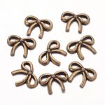 SRH Charm 5 Stück - Schleife Antique Bronze