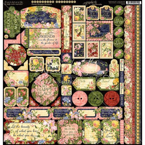 G45 Sticker 12x12 - Floral Shoppe