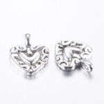 SRH Charm 5 Stück - Herz/Heart Antique Silber