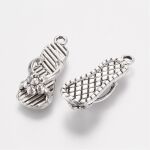 SRH Charm 4 Stück - FlipFlops/Slipper Antique Silver