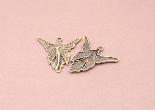 SRH Charm 3 Stück - Fee/Elfe/Butterfly Fairy Antique Bronze