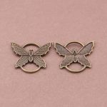 SRH Charm 3 Stück - Schmetterling/Butterfly Antique...