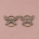 SRH Charm 3 Stück - Schmetterling/Butterfly Antique Bronze