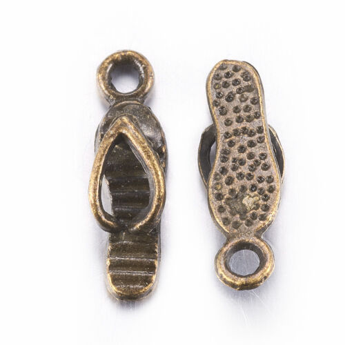 SRH Charm 5 Stück - FlipFlops/Slipper Antique Bronze