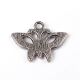 SRH Charm 5 Stück - Schmetterling/Butterfly Antique Silber