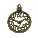 SRH Charm 3 Stück - Uhr/Clock Antique Bronze