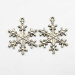 SRH Charm 5 Stück - Schneeflocke/Snowflake Antique...