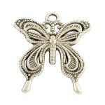 SRH Charm 5 Stück - Schmetterling/Butterfly Antique...