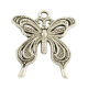 SRH Charm 5 Stück - Schmetterling/Butterfly Antique Silber