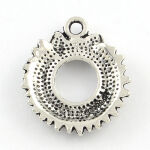 SRH Charm 5 Stück - Kranz/Wreath Antique Silber