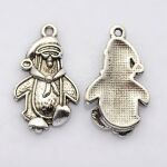 SRH Charm 5 Stück - Pinguin/Penguin Antique Silber