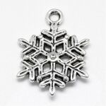 SRH Charm 5 Stück - Schneeflocke/Snowflake Antique...