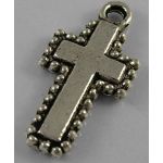 SRH Charm 5 Stück - Kreuz/Cross Antique Silber