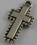 SRH Charm 5 Stück - Kreuz/Cross Antique Silber