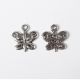 SRH Charm 5 Stück - Schmetterling/Butterfly Created for You Antique Silber