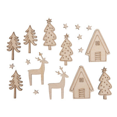 RYH Embellishment - Holzstreuteile Winterhome