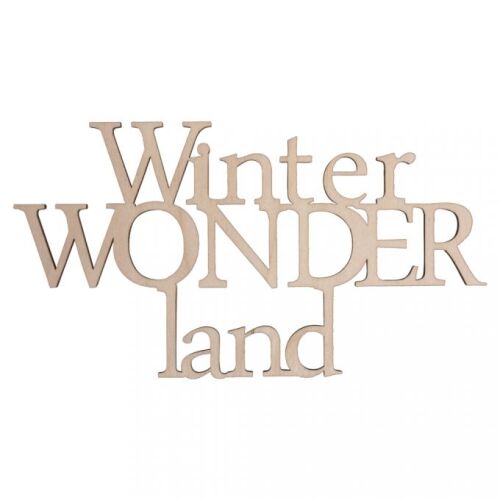 RYH Embellishment - Holzschrift "Winter Wonderland"