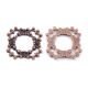 SRH Charm 5 Stück - Rahmen/Setting/Blume/Flower Red Copper