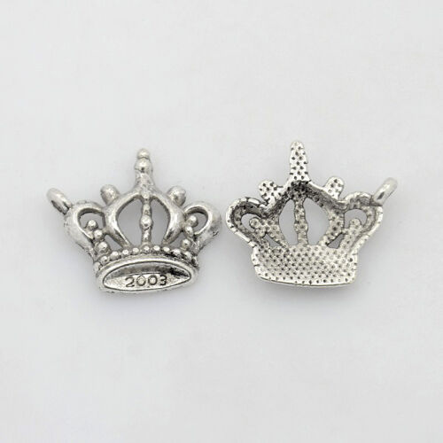 SRH Charm 5 Stück - Krone/Crown Antique Silber