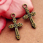 SRH Charm 5 Stück - Kreuz/Cross Antique Bronze