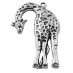 SRH Charm 3 Stück - Giraffe Antique Silber