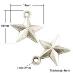 SRH Charm 5 Stück - Stern/Star Antique Silber