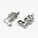 SRH Charm 5 Stück - Nikolausstiefel/Weihnachtsstiefel Antique Silber