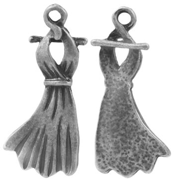 SRH Charm 5 Stück - Abendkleid Antique Silber