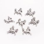 SRH Charm 5 Stück - Pferd Antique Silber