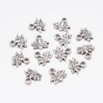 SRH Charm 5 Stück - Blume/Lotus Antique Silber