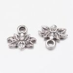 SRH Charm 5 Stück - Blume/Lotus Antique Silber