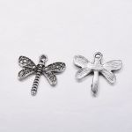 SRH Charm 5 Stück - Libelle Antique Silber
