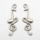 SRH Charm 5 Stück - Noten & Notenschlüssel Antique Silber